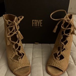 Frye Gabby Ghille Stud Bootie Shoes Sandals